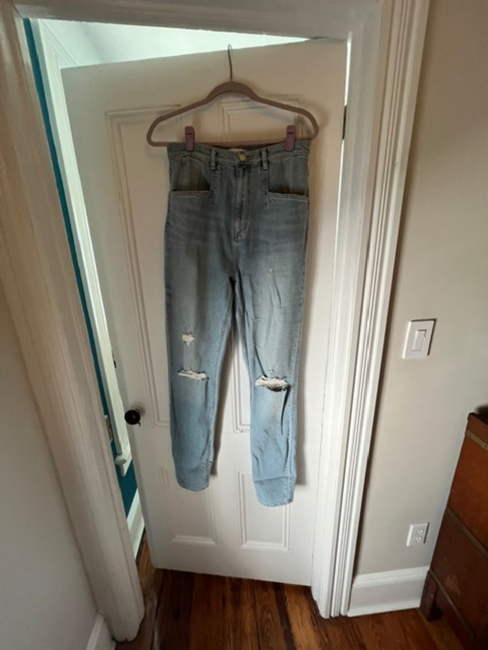 Favorite Daughter The Jordie Super High Rise Straight Jeans
